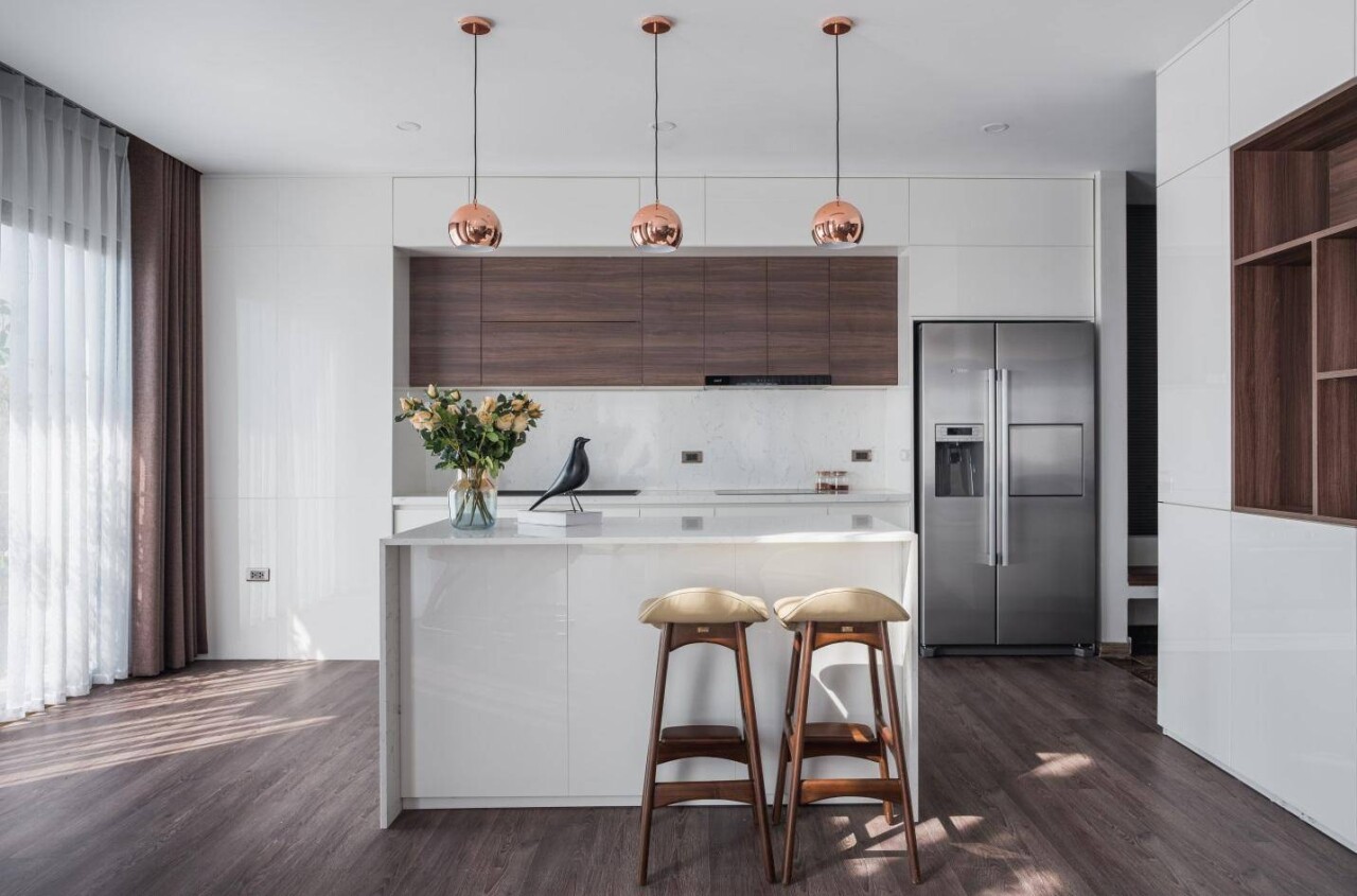 Gợi ý thiết kế phòng bếp theo Phong cách tối giản Minimalism với tone màu trắng