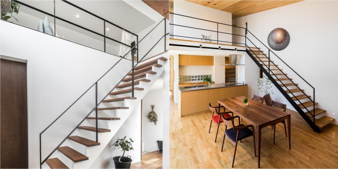 Gợi ý thiết kế cầu thang gác lửng đẹp, giúp không gian thoáng rộng và tiết kiệm diện tích 